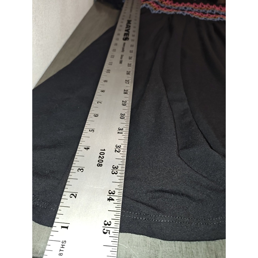 Torrid Woman's Black smocked off-shoulder dress,Embroidery Detail,Plus Size 4 - Picture 4 of 9